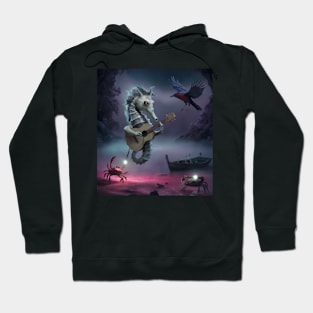 guitar playing nightmare seahorse Hoodie